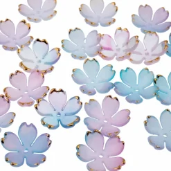 18mm Gold Tipped Acrylic Flower Beads, 140ct. by Bead Landing™