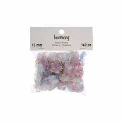 18mm Gold Tipped Acrylic Flower Beads, 140ct. by Bead Landing™