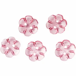 18mm Hot Pink Acrylic Flower Buttons, 5ct. by Loops & Threads®