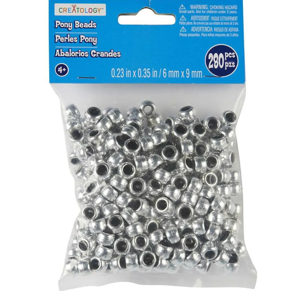 9mm Metallic Pony Beads by Creatology™