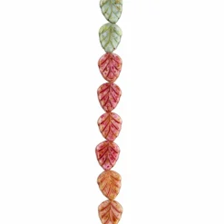 10mm Mixed Czech Glass Leaf Beads by Bead Landing™