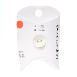 13mm Mother of Pearl Round Buttons, 10ct. by Loops & Threads®