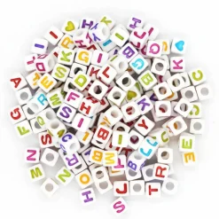 6.5mm Multicolor Alphabet Beads by Creatology™