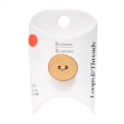 16mm Natural Brown Oval Wood Buttons, 8ct. by Loops & Threads®
