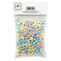 9.5mm Pastel Round Plastic Alphabet Beads, 400ct. by Bead Landing™