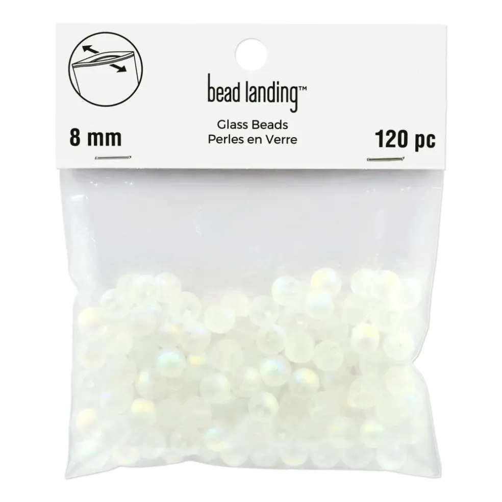 8mm Round Glass Craft Beads, 120ct. by Bead Landing™