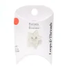 18mm Round Silver Glitter Star Buttons, 6ct. by Loops & Threads®