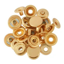 11mm Satin Gold No Sew Snaps by Loops & Threads®