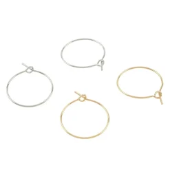 20mm Silver & Gold Hoop Earrings by Creatology™