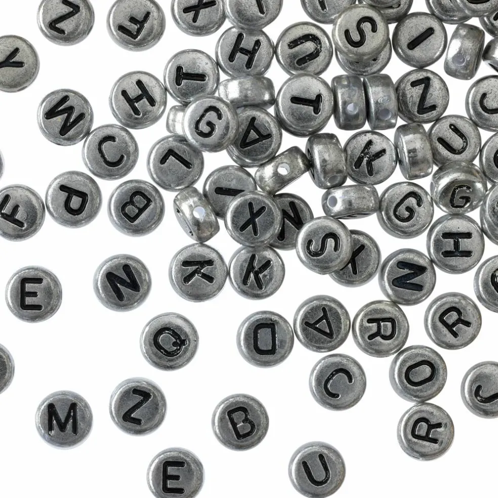 7mm Silver Round Alpha Beads, 390ct. by Bead Landing™