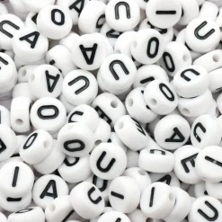 7mm Vowel Alphabet Beads, 340ct. by Creatology™