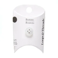 10mm White Round Shirt Buttons, 12ct. by Loops & Threads®