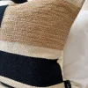 Modern Block Geometric Pillow Cover – 20” Textured Handmade Accent