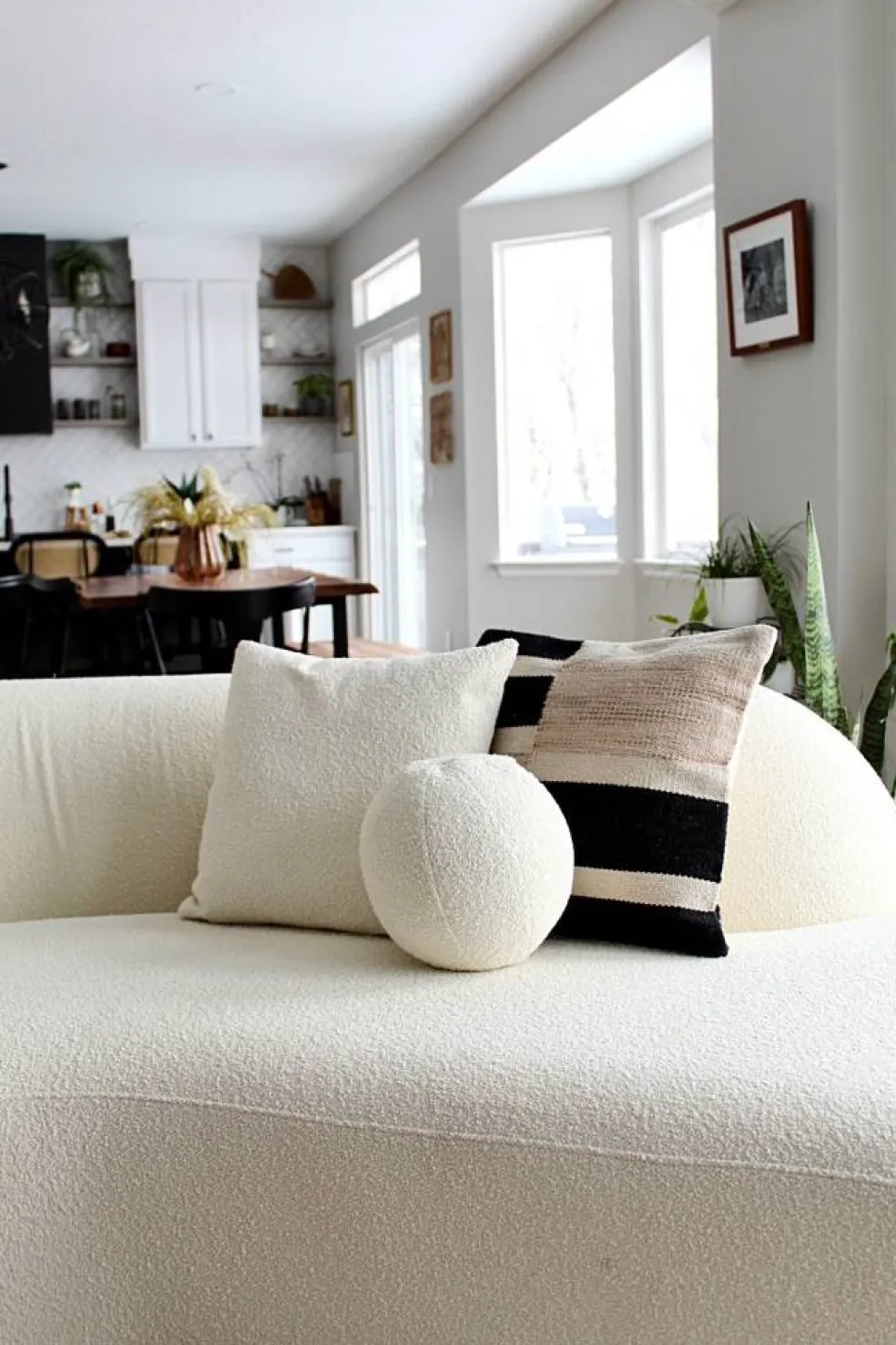 Modern Block Geometric Pillow Cover – 20” Textured Handmade Accent