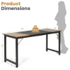 Modern Computer Desk Large 63 Inch Writing Workstation