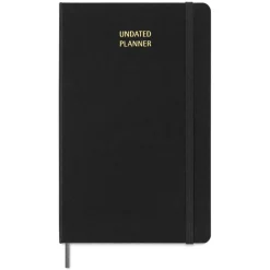 Moleskine Undated Weekly Planner - Black, 8-1/4" x 5", 208 Pages