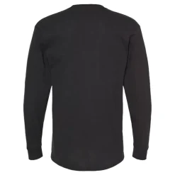 M&O Men's Gold Soft Touch Long Sleeve T-Shirt, Blank Tee for Vinyl Printing & DIY Projects