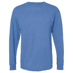 M&O Men's Gold Soft Touch Long Sleeve T-Shirt, Blank Tee for Vinyl Printing & DIY Projects
