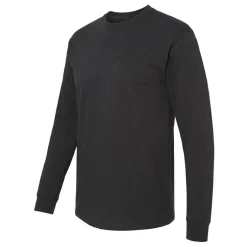 M&O Men's Gold Soft Touch Long Sleeve T-Shirt, Blank Tee for Vinyl Printing & DIY Projects