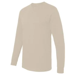 M&O Men's Gold Soft Touch Long Sleeve T-Shirt, Blank Tee for Vinyl Printing & DIY Projects