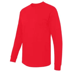 M&O Men's Gold Soft Touch Long Sleeve T-Shirt, Blank Tee for Vinyl Printing & DIY Projects