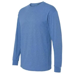 M&O Men's Gold Soft Touch Long Sleeve T-Shirt, Blank Tee for Vinyl Printing & DIY Projects
