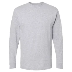 M&O Men's Gold Soft Touch Long Sleeve T-Shirt, Blank Tee for Vinyl Printing & DIY Projects