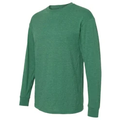M&O Men's Gold Soft Touch Long Sleeve T-Shirt, Blank Tee for Vinyl Printing & DIY Projects