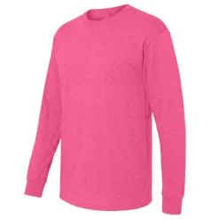 M&O Men's Gold Soft Touch Long Sleeve T-Shirt, Blank Tee for Vinyl Printing & DIY Projects