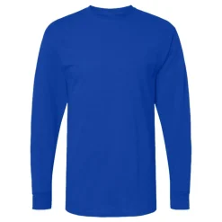 M&O Men's Gold Soft Touch Long Sleeve T-Shirt, Blank Tee for Vinyl Printing & DIY Projects