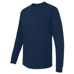M&O Men's Gold Soft Touch Long Sleeve T-Shirt, Blank Tee for Vinyl Printing & DIY Projects