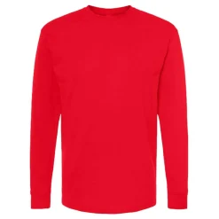 M&O Men's Gold Soft Touch Long Sleeve T-Shirt, Blank Tee for Vinyl Printing & DIY Projects