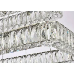 Monroe 42 inch LED triple rectangle pendant in chrome