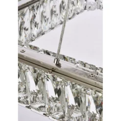 Monroe 42 inch LED triple rectangle pendant in chrome