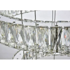 Monroe Integrated LED chip light Chrome Chandelier Clear Royal Cut Crystal