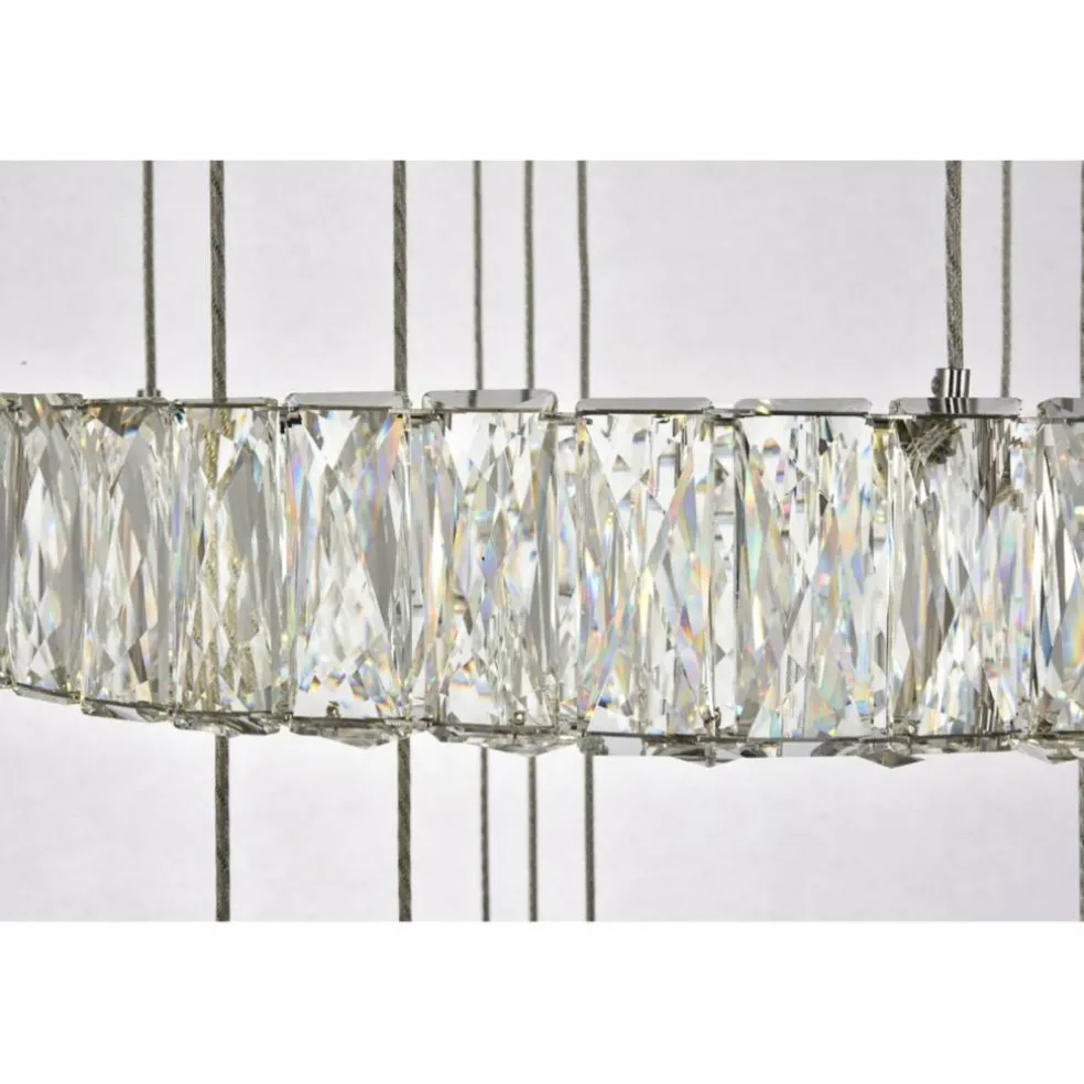 Monroe Integrated LED chip light Chrome Chandelier Clear Royal Cut Crystal