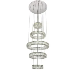 Monroe Integrated LED chip light Chrome Chandelier Clear Royal Cut Crystal