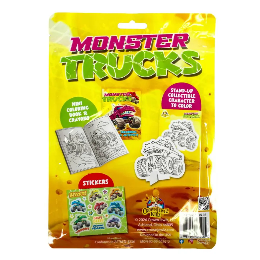 Monster Trucks Fun Pack Mini Color & Activity Set
