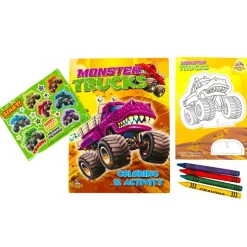 Monster Trucks Fun Pack Mini Color & Activity Set