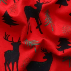 Mook Fabrics Deer/Tree Flannel Fabric [43 in. Wide] - By The Yard
