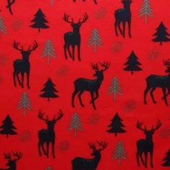 Mook Fabrics Deer/Tree Flannel Fabric [43 in. Wide] - By The Yard