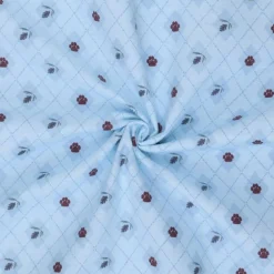 Mook Fabrics Little Red Fox Paw Flannel Fabric [43 in. Wide] - By The Yard