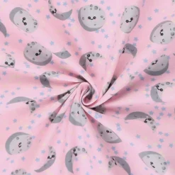 Mook Fabrics Moon and Back Flannel Fabric [44 in. Wide] - By The Yard