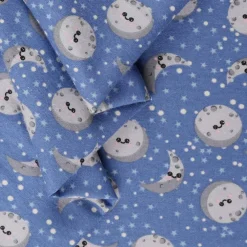 Mook Fabrics Moon and Back Flannel Fabric [44 in. Wide] - By The Yard