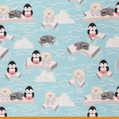 Mook Fabrics Polar Buddies Flannel Fabric [44 in. Wide] - By The Yard