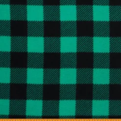 Mook Fabrics Polar Fleece Buffalo Plaid Stripe Fabric [60 in. Wide] - By The Yard