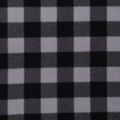 Mook Fabrics Polar Fleece Buffalo Plaid Stripe Fabric [60 in. Wide] - By The Yard
