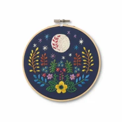 6" Moon Embroidery Kit by Loops & Threads®