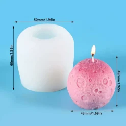 Moon shape Candle Silicone Molds