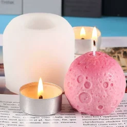 Moon shape Candle Silicone Molds